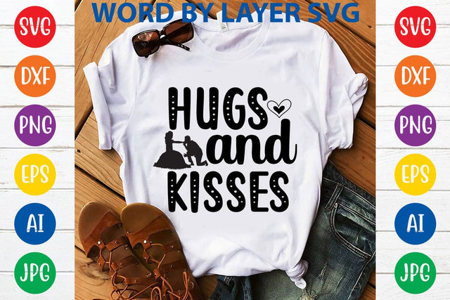 Hugs And Kisses SVG DESIGN SVG Rafiqul20606 