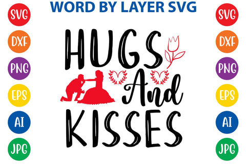 Hugs And Kisses SVG DESIGN SVG Rafiqul20606 