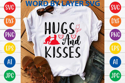Hugs And Kisses SVG DESIGN SVG Rafiqul20606 