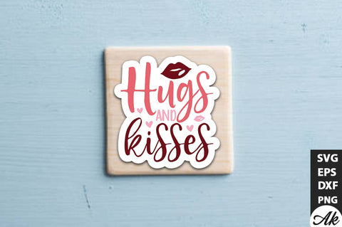 Hugs and kisses SVG Stickers SVG akazaddesign 