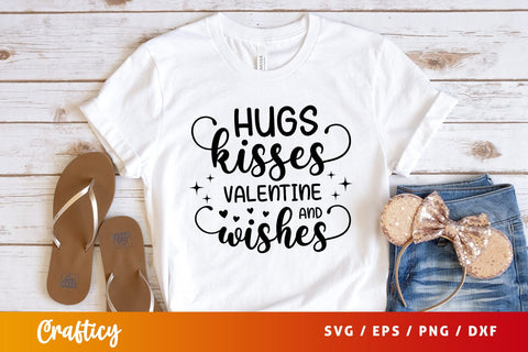 Hugs and kisses valentine wishes Svg Design SVG Designangry 