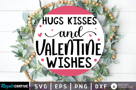 Hugs kisses and valentine Svg Design SVG Regulrcrative 