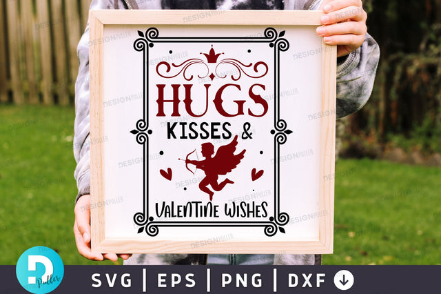 Hugs kisses & valentine Svg Design SVG Regulrcrative 