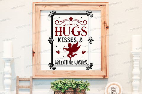 Hugs kisses & valentine Svg Design SVG Regulrcrative 