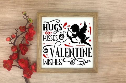 Hugs kisses & valentine wishes SVG design SVG Regulrcrative 