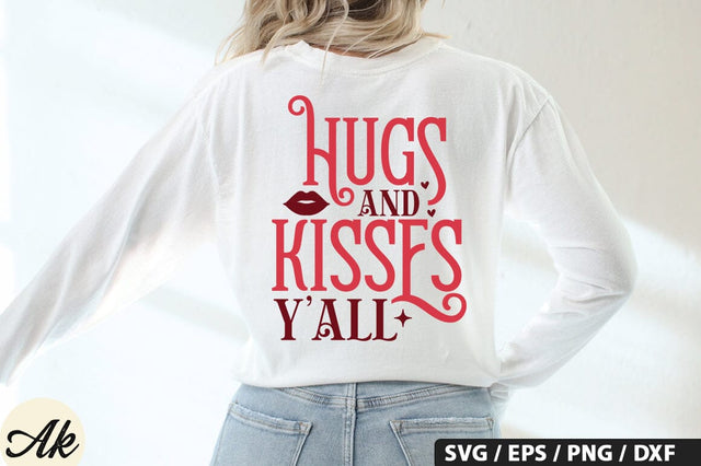Hugs & kisses y'all SVG Design SVG akazaddesign 