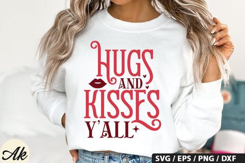 Hugs & kisses y'all SVG Design SVG akazaddesign 