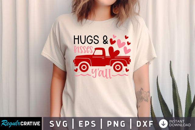 Hugs & kisses yall SVG design SVG Regulrcrative 