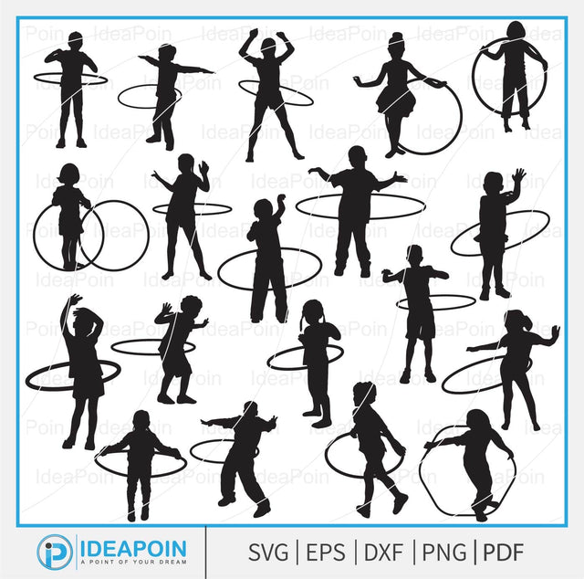 Hula Hoop silhouette, hula hoop child ‍svg, Hula Hoop svg, Hula Hoop Vector, hula hoop girl, Gymnastics Clipart, Sports svg, Hula Hoop Clipart, Hula Hoop svg bundle, SVG Dinvect 