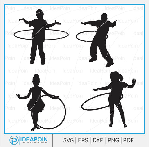Hula Hoop silhouette, hula hoop child ‍svg, Hula Hoop svg, Hula Hoop Vector, hula hoop girl, Gymnastics Clipart, Sports svg, Hula Hoop Clipart, Hula Hoop svg bundle, SVG Dinvect 