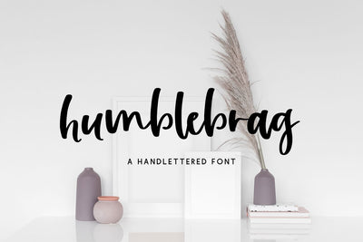 Humblebrag Script Font Beck McCormick 
