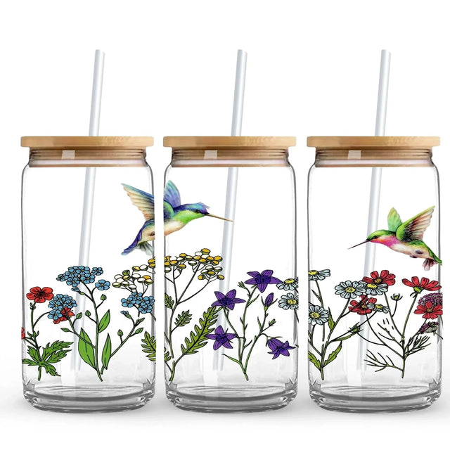 Humming Bird Garden 9.7 x 4.3 UV Wrap (Cup NOT Included) Physical DIY Craft Warehouse 