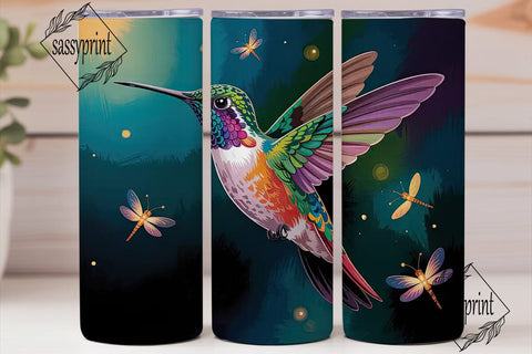 Hummingbird 20oz Tumbler Design Sublimation sassyprint 