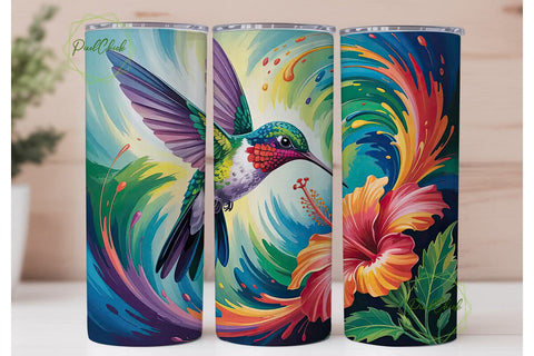 Hummingbird 20oz Tumbler Wrap Sublimation PixelChick 