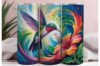 Hummingbird 20oz Tumbler Wrap Sublimation PixelChick 