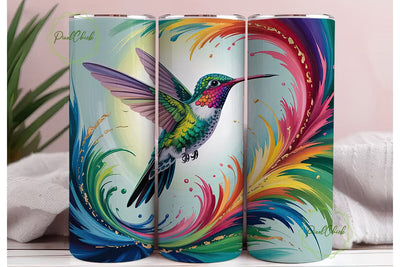 Hummingbird 20oz Tumbler Wrap Sublimation PixelChick 