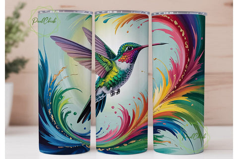 Hummingbird 20oz Tumbler Wrap Sublimation PixelChick 