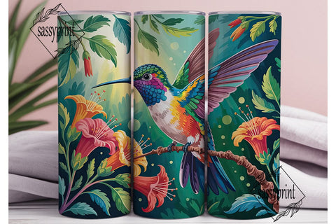 Hummingbird 20oz Tumbler Wrap Sublimation sassyprint 