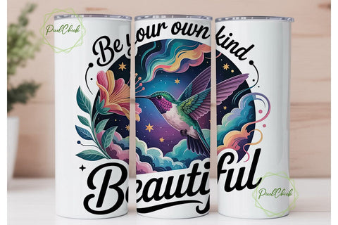 Hummingbird Cosmic 20oz Tumbler Wrap Sublimation PixelChick 