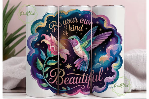 Hummingbird Cosmic 20oz Tumbler Wrap Sublimation PixelChick 