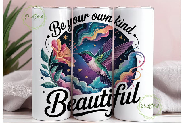 Hummingbird Cosmic 20oz Tumbler Wrap Sublimation PixelChick 