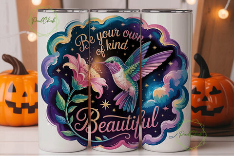 Hummingbird Cosmic 20oz Tumbler Wrap Sublimation PixelChick 