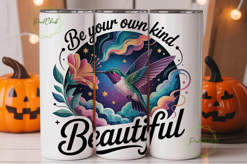 Hummingbird Cosmic 20oz Tumbler Wrap Sublimation PixelChick 