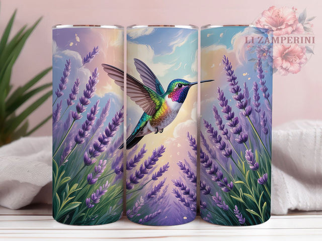 Hummingbird Floral 20oz Tumbler, Floral Gift, Sublimation Wrap, Nature Lover Mug, 20oz Tumbler Design, Hummingbird Flowers PNG, Garden Theme Sublimation Li Zamperini 