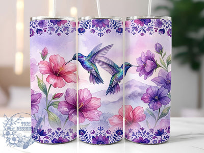 Hummingbird Floral 20oz Tumbler, Hummingbird Floral, Hummingbird Tumbler, Floral Hummingbird, Hummingbird Wrap PNG, Floral Tumbler Wrap, 20oz Tumbler Wrap, Hummingbird PNG Sublimation ToriDesigns 