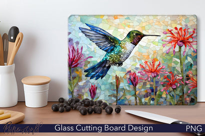 Hummingbird Glass Cutting Board Design Sublimation Pfiffen's World 