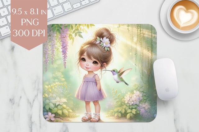 Hummingbird Mousepad PNG Sublimation BijouBay 