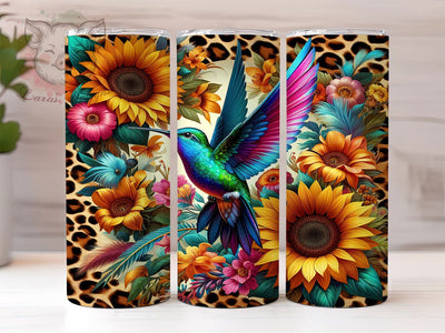 Hummingbird Sunflowers 20oz Tumbler Png, Straight & Tapered Tumbler Png, Hummingbird Tumbler Png, Digital Download PNG Sublimation Lara' s Designs 