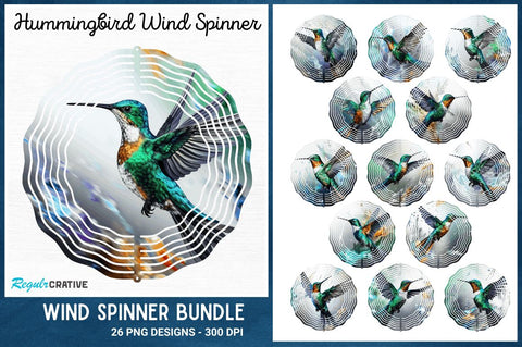 Hummingbird Wind Spinner Sublimation Designs Sublimation Regulrcrative 