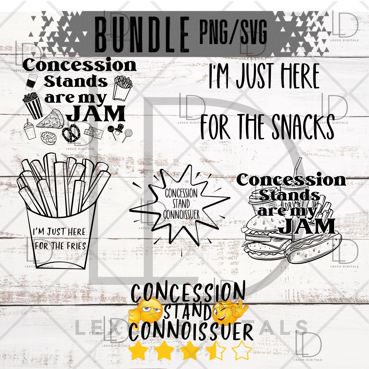 Humorous Concession Stand Shirt PNG ONLY Images Sublimation Clip Art ...