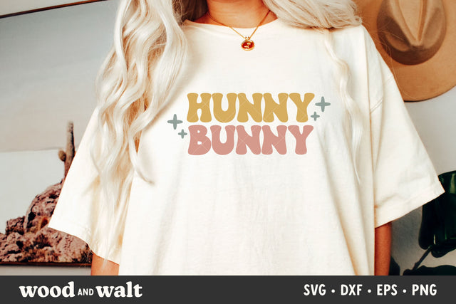 Hunny Bunny SVG | Retro Easter Cut File SVG Wood And Walt 