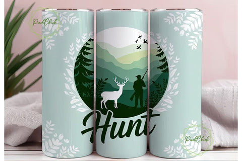 Hunt 20oz Tumbler Design Sublimation PixelChick 
