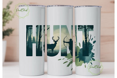 Hunt 20oz Tumbler Design Sublimation PixelChick 