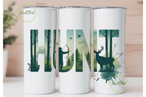 Hunt 20oz Tumbler Design Sublimation PixelChick 