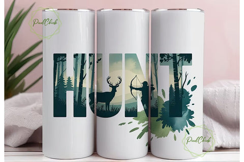 Hunt 20oz Tumbler Design Sublimation PixelChick 