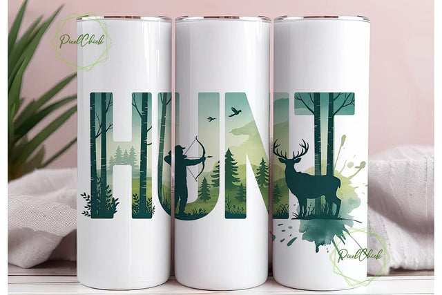 Hunt 20oz Tumbler Design Sublimation PixelChick 