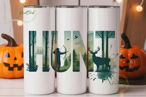 Hunt 20oz Tumbler Design Sublimation PixelChick 