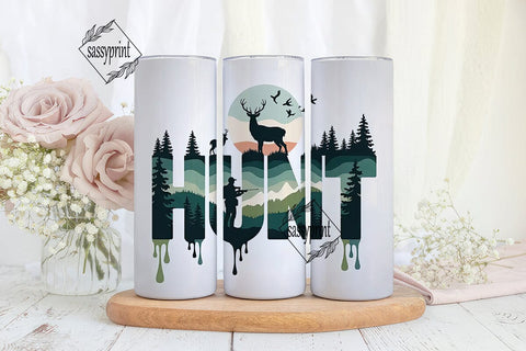 Hunt 20oz Tumbler Wrap Sublimation sassyprint 