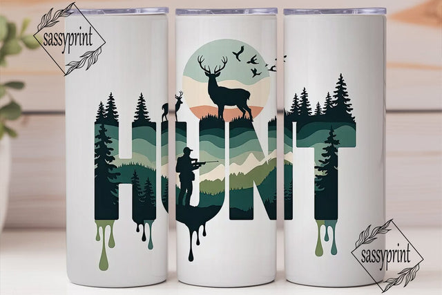 Hunt 20oz Tumbler Wrap Sublimation sassyprint 