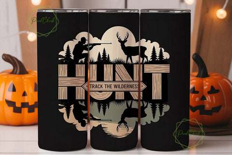 Hunt Track The Wilderness 20oz Tumbler Sublimation PixelChick 