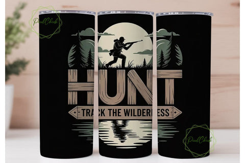 Hunt Track The Wilderness 20oz Tumbler Sublimation PixelChick 