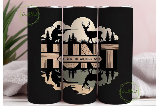 Hunt Track The Wilderness 20oz Tumbler Sublimation PixelChick 