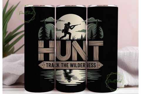 Hunt Track The Wilderness 20oz Tumbler Sublimation PixelChick 