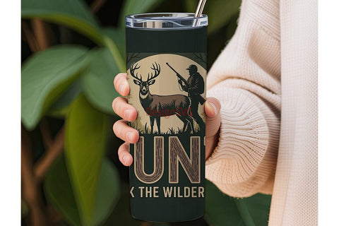 Hunt Track Wilderness 20oz Tumbler Wrap Sublimation DesignSVG 