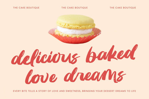 Huntail Peach - Bold Brush Font Font Letterena Studios 