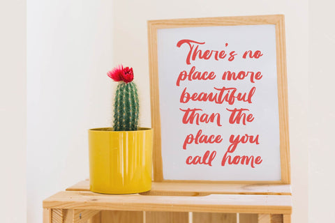 Huntail Peach - Bold Brush Font Font Letterena Studios 